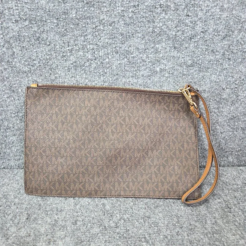 Michael Kors Jet Set Signature Multifunction Wristlet - Black, Large‎